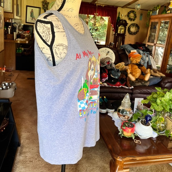 Men’s vintage 1995 Signal art wear Tasmanian devil at my age tank top - Picture 9 of 16